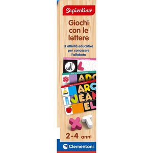 Giochi con le lettere in legno